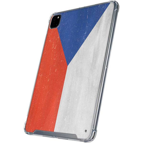 Czech Republic Flag Distressed iPad Cases